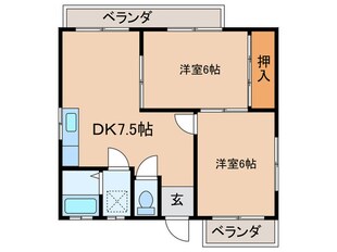 メゾン金屋の物件間取画像